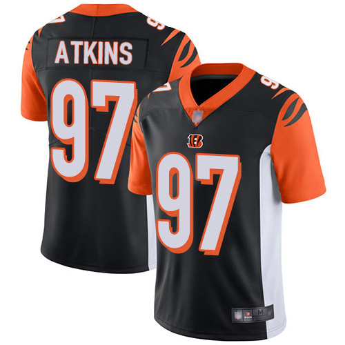 Cincinnati Bengals Limited Black Men Geno Atkins Home Jersey NFL Footballl #97 Vapor Untouchable